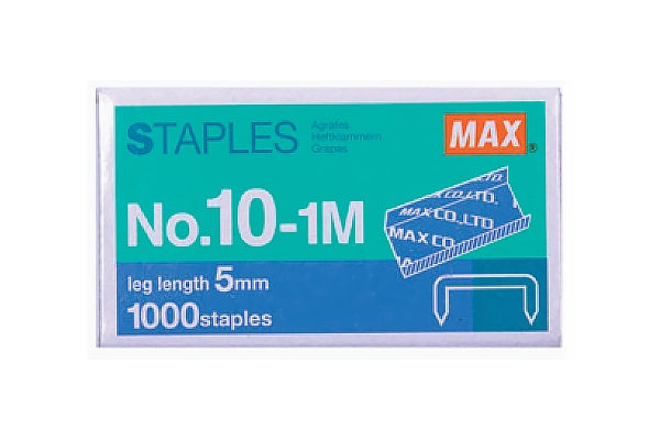 MAX Staples No.10-1M Imported Staple Pins